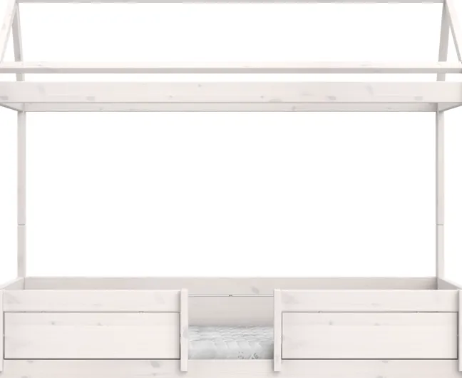 Lifetime 4in1 Hausbett mit Deluxe Lattenrost whitewash