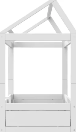Lifetime 4in1 Hausbett mit Rollboden weiß lackiert