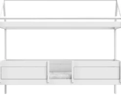 Lifetime 4in1 Hausbett mit Rollboden weiß lackiert