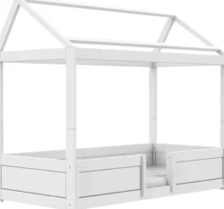 Lifetime 4in1 Hausbett mit Rollboden weiß lackiert