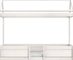 Lifetime 4in1 Hausbett mit Rollboden whitewash