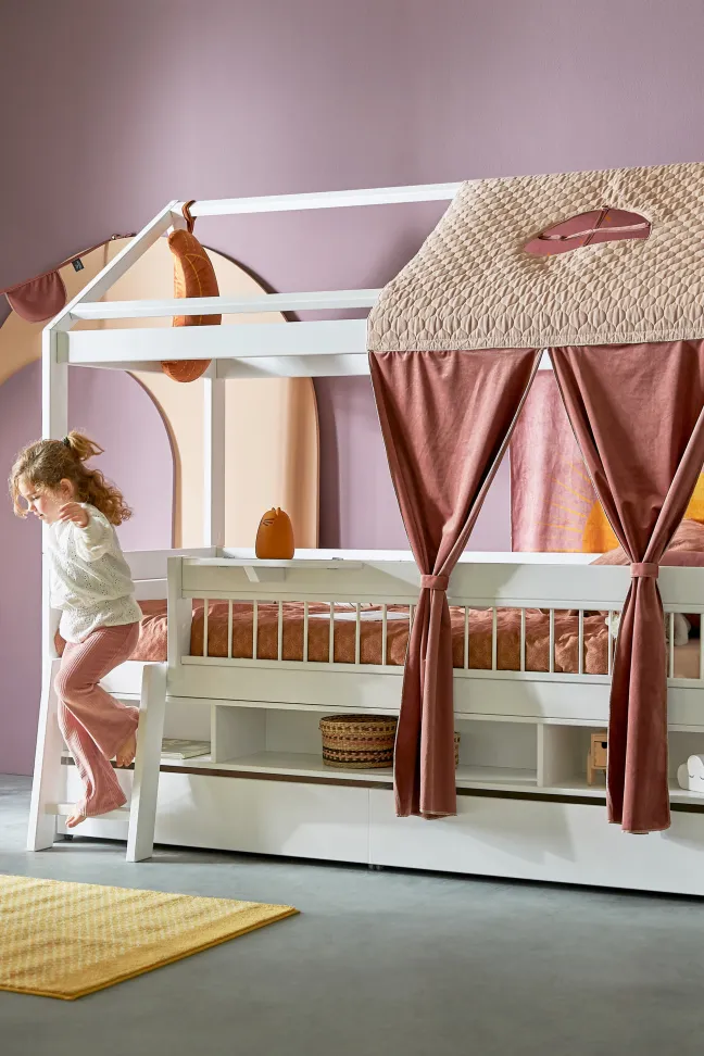 Lifetime Kojenbett 90x200cm mit Hausdach und Markise Sunset Dream Komplettset