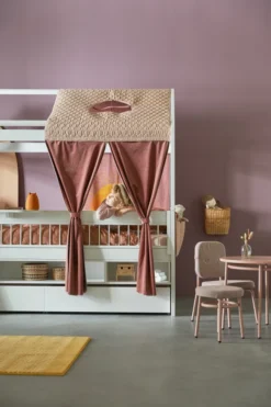 Lifetime Kojenbett 90x200cm mit Hausdach und Markise Sunset Dream Komplettset