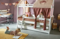 Lifetime Kojenbett 90x200cm mit Hausdach und Markise Sunset Dream Komplettset