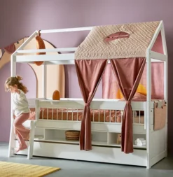 Lifetime Kojenbett 90x200cm mit Hausdach und Markise Sunset Dream Komplettset