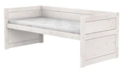 Lifetime Kojenbett 90x200cm mit Rollboden whitewash