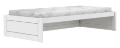 Lifetime Montessori Bett 90x200cm mit Premium Rollboden weiß lackiert
