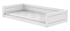 Lifetime Montessori Bett 90x200cm mit Premium Rollboden weiß lackiert