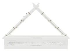 Lifetime Montessori Tipibett Jungle 90x200cm mit Rollboden und Absturzsicherung weiß lackiert