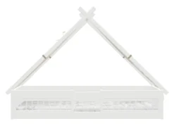 Lifetime Montessori Tipibett Surf 90x200cm mit Rollboden und Absturzsicherung weiß lackiert