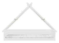 Lifetime Montessori Tipibett Surf 90x200cm mit Rollboden weiß lackiert