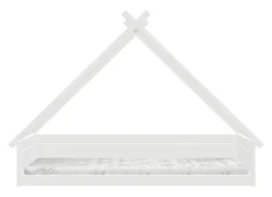 Lifetime Montessori Tipibett 90x200cm mit Rollboden weiß lackiert