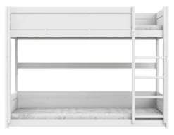 Lifetime niedriges Etagenbett 90x200cm mit Rollboden weiß lackiert