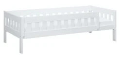 Lifetime Norden Basisbett 90x200cm mit Rollboden und Absturzsicherung weiß lackiert