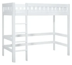 Lifetime Norden Hochbett 90x200cm mit Rollboden weiß lackiert
