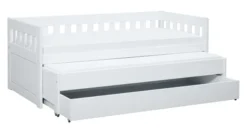 Lifetime Norden Kojenbett 90x200cm mit Rollboden, Gästebett und Bettkasten weiß lackiert