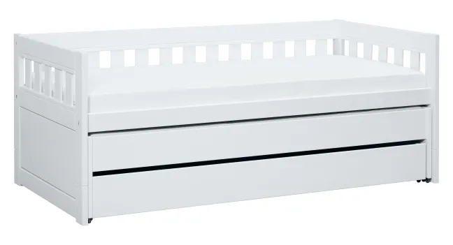 Lifetime Norden Kojenbett 90x200cm mit Rollboden weiß lackiert