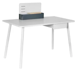 Lifetime Rückwand mit Tablet Halter weiß für Holzschreibtisch 320 Sale