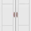 Lifetime Schrank 100cm mit 2 Türen und Kleiderstange weiß lackiert