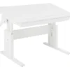 Lifetime Schreibtisch 120cm höhenverstellbar/schrägstellbar weiß lackiert
