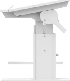 Lifetime Schreibtisch 120cm höhenverstellbar/schrägstellbar weiß lackiert