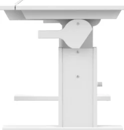 Lifetime Schreibtisch 120cm höhenverstellbar/schrägstellbar weiß lackiert