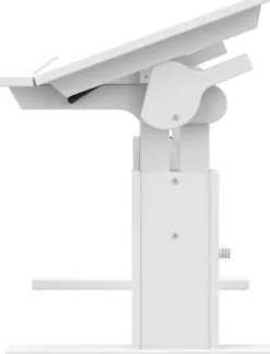 Lifetime Schreibtisch 120cm höhenverstellbar/schrägstellbar weiß lackiert