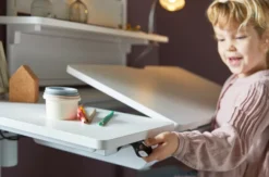 Lifetime Schreibtisch Ergo left-up elektrisch verstellbar inkl. Schublade
