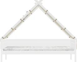 Lifetime Tipibett Jungle 90x200cm mit Rollboden weiß lackiert