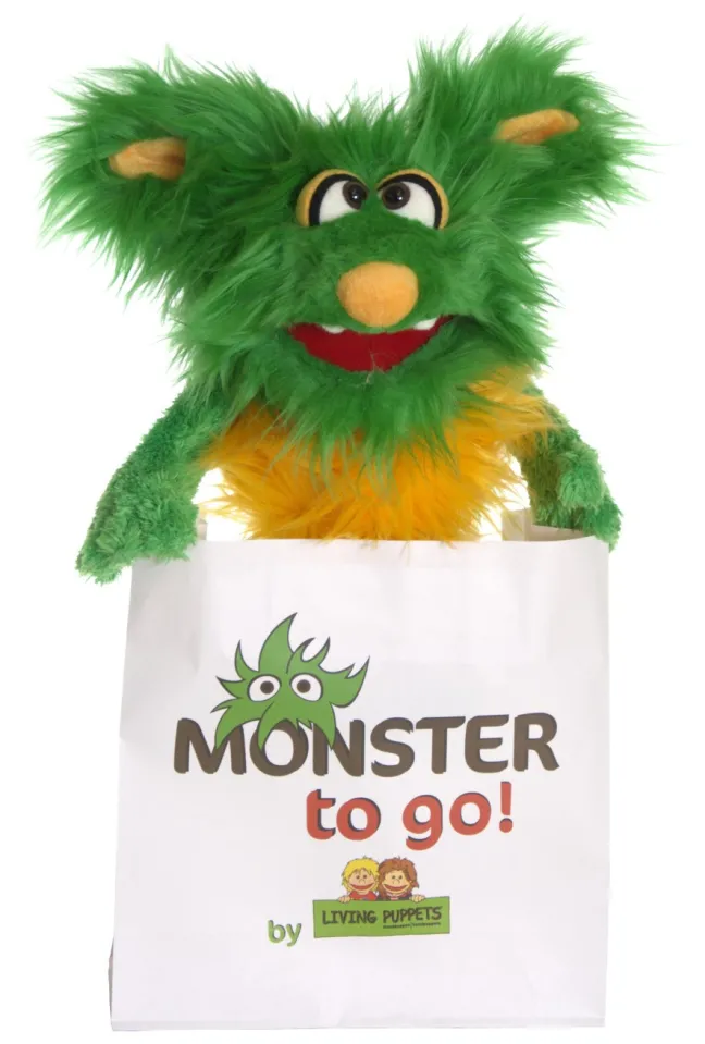 Living Puppets Handspielpuppe Schotter (grün gelb) Monster to go !