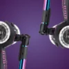 Micro Scooter Maxi Micro Deluxe Foldable LED Neochrome Purple