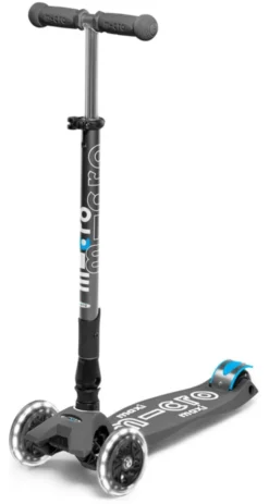 Micro Scooter Maxi Micro Deluxe Foldable LED Volcano Grey