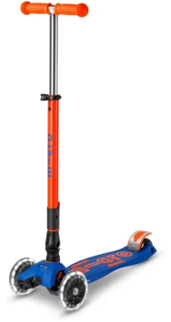 Micro Scooter Maxi Micro Deluxe Foldable neon LED blaze orange