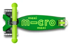 Micro Scooter Maxi Micro Deluxe Foldable neon LED parrot green