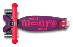 Micro Scooter Maxi Micro Deluxe Foldable neon LED ultra pink