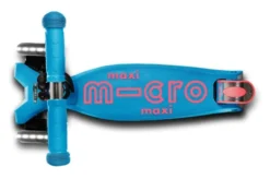 Micro Scooter maxi micro Deluxe LED aqua