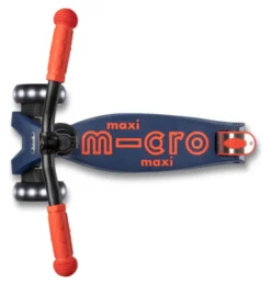Micro Scooter maxi micro deluxe pro LED navy red