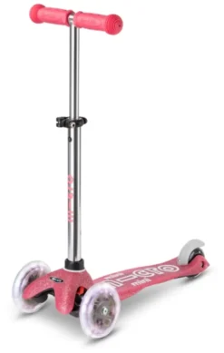Micro Scooter mini micro deluxe fairy glitter LED pink