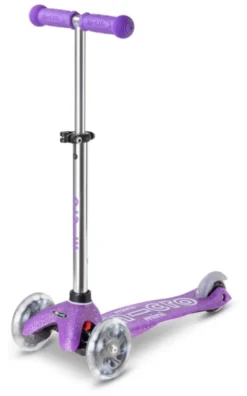 Micro Scooter mini micro deluxe fairy glitter LED purple