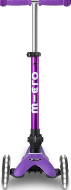 Micro Scooter mini micro deluxe foldable LED purple