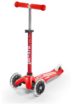 Micro Scooter mini micro Deluxe LED rot