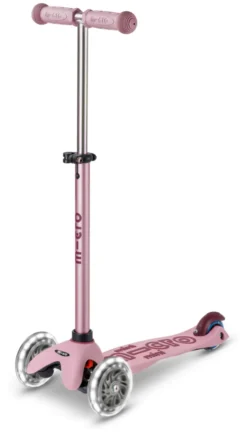 Micro Scooter mini micro Deluxe Rock & Go LED dusty rose