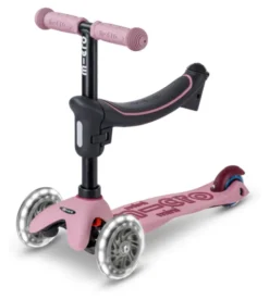 Micro Scooter mini micro Deluxe Rock & Go LED dusty rose