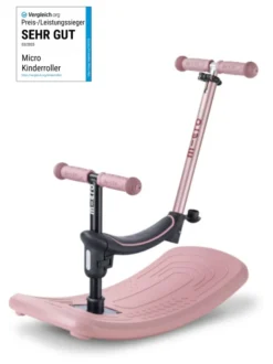 Micro Scooter mini micro Deluxe Rock & Go LED dusty rose