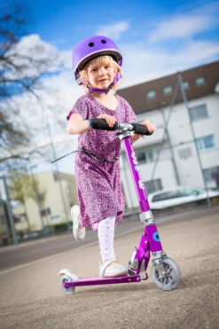 Micro Scooter Sprite lila metallic mit Streifen