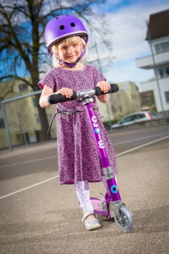 Micro Scooter Sprite lila metallic mit Streifen