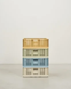 MODU® Aufbewahrungsbox / Spielzeugbox 3er Set mit Rollen gelb