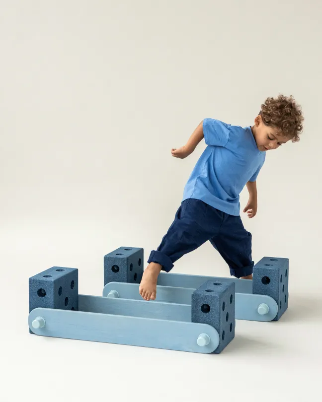 MODU® Balancier Set Balance Track dunkelblau/hellblau
