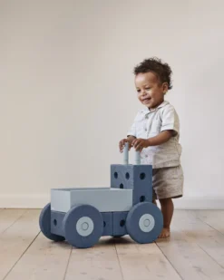 MODU® 3in1 Lauflernwagen dunkelblau/hellblau