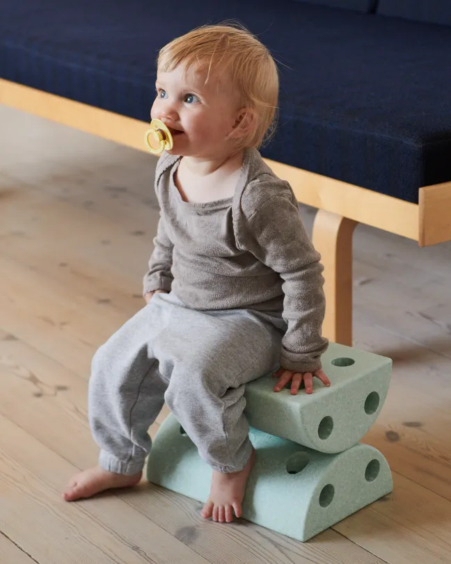 MODU® Kinderstuhl mint/dunkelgrün